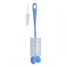 BABYONO Brush for bottles and teats with sponge 720/01, blue