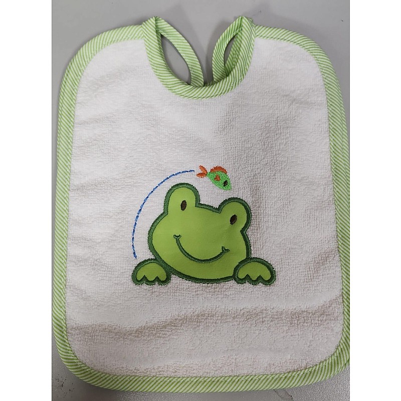 DUET BABY Bib 1 pcs. 045 (608451) FROG white