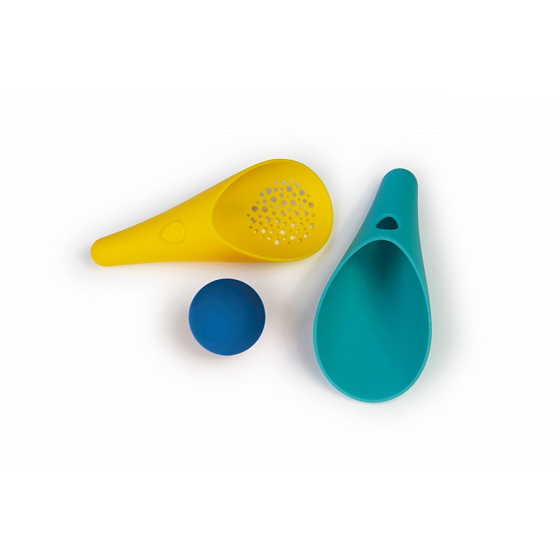 QUUT Beach toys Cuppi, Lagoon green + yellow + blue ball 170648