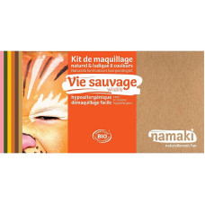 NAMAKI Wildlife 8-Color Face Painting Kit 110013