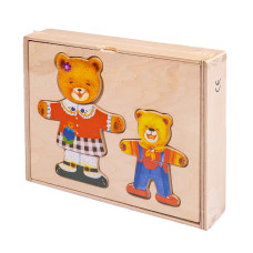 Smily Play wooden puzzle 2 BEARS 35958, SPW83595