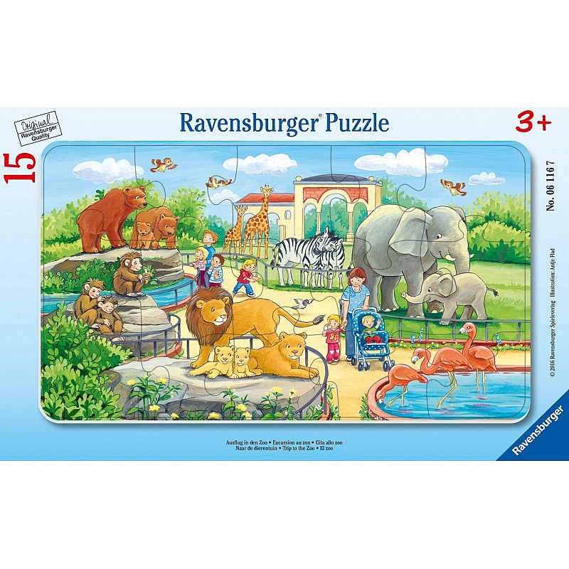 Ravensburger Frame puzzle Zoo 15pcs. R06116