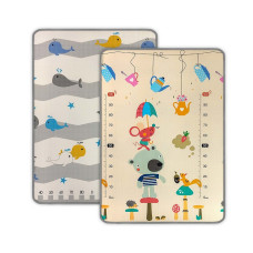 Milly Mally Two-side foam rolled playmat Kinder Bear and Whales, 4688