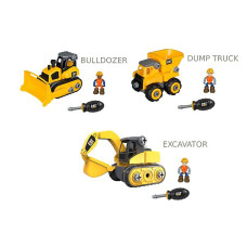 CAT JUNIOR BUILDER Automašīnas būvēšanas komplekts DUMP TRUCK 80900