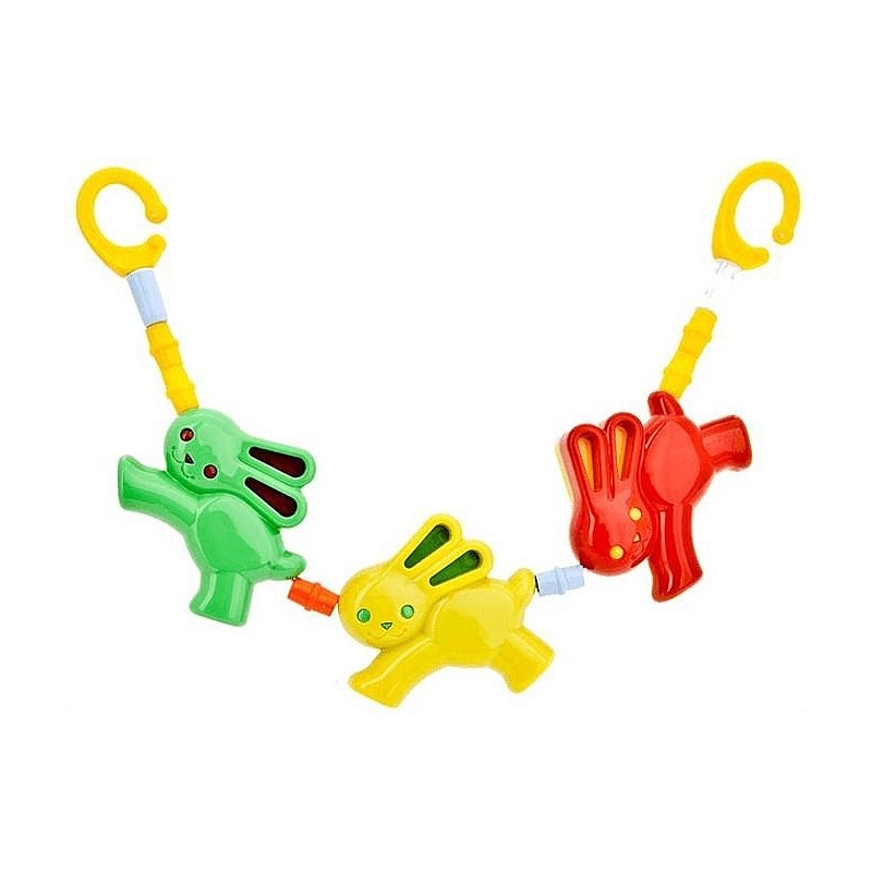 AM Rattle for strollers Bunnies 050a