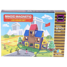 AS Magnetic Designer Log house Set SCHOOL 66elem ,, JH8853