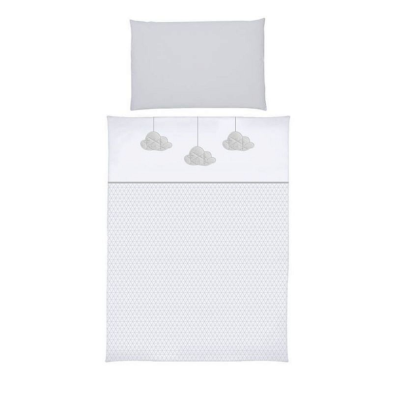 KLUPS Bed linen 2 parts GREY CLOUDS 135X100sm, H249