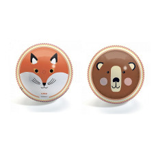 DJECO Ball - Bear & Fox - 22 cm ø DJ00165