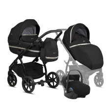 TUTIS UNO3+ Black Edition universal stroller 3in1, 198 Silver