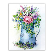 TSVETNOY Diamond painting 40x50cm Romantic bouquet in a watering can, LG149e