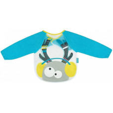 BADABULLE Bib with long sleeves 0м+, B007021 Blue Deer