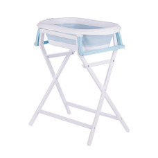 TO-MA Folding bath + stand BATH&CARE, blue/white