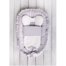 BELISIMA LUKSUS nest for the newborn with a blanket KROLICZEK, P01-761 ecru