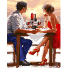 TSVETNOY Diamond painting 40x50cm Romantic Dinner, LG071e