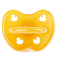 HEVEA latex soother 0-3m symmetrical DUCK 1pc.