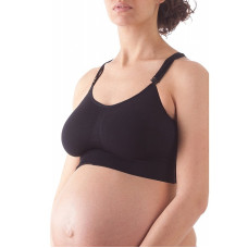 BELLISSIMA Seamless Nursing Bra Maternity S-M nero