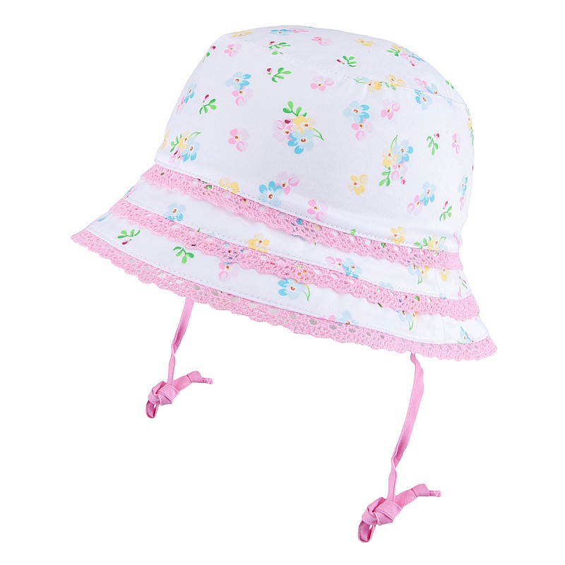 TUTU hat 44-46 size, 3-004966 white-pink