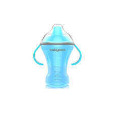 BABYONO NATURAL NURSING Mug-pot with a hard spout 260ml 6m + 1457 blue