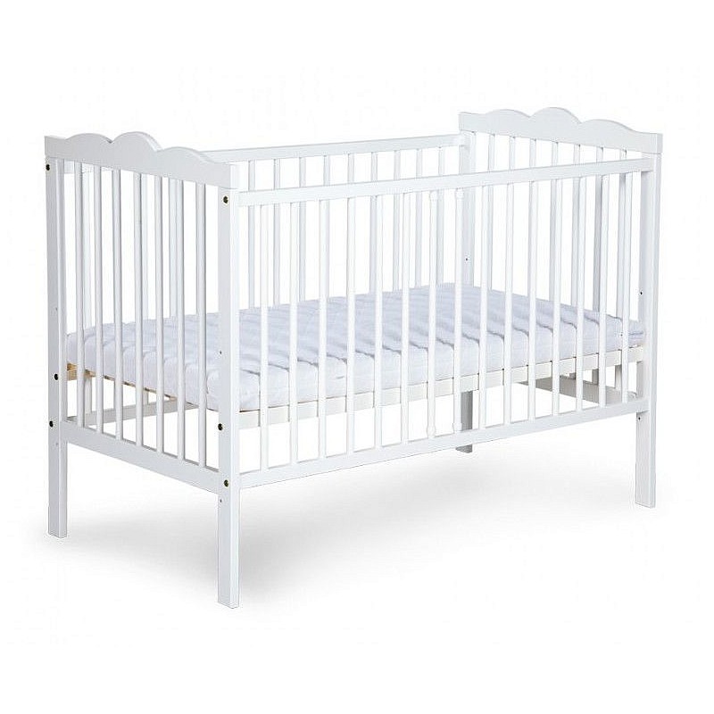 KLUPS OLIVER RADEK III cot 120x60cm, white