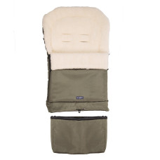 WOMAR ZAFFIRO SLEEP&GROW S20 Sheep wool sleeping bag for stroller, olive