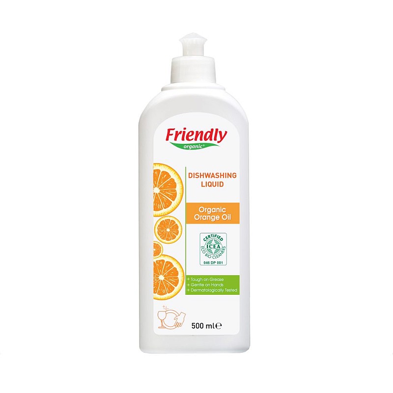 FRIENDLY ORGANIC Dishwashing Liquid (Orange) 500 ml FR0447