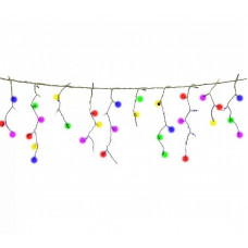 200 LED Christmas garland "Icicles", 8,5m, multicolored, 2022Y