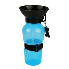 Travel bottle for pets with bowl, 0.5 L