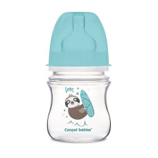 CANPOL BABIES EXOTIC ANIMALS bottle with 120ml wide neck and silicone teat 0m + 35/220