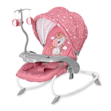 LORELLI DREAM TIME Baby Rocker 0m+ ROSE VELVET UNICORN SALE