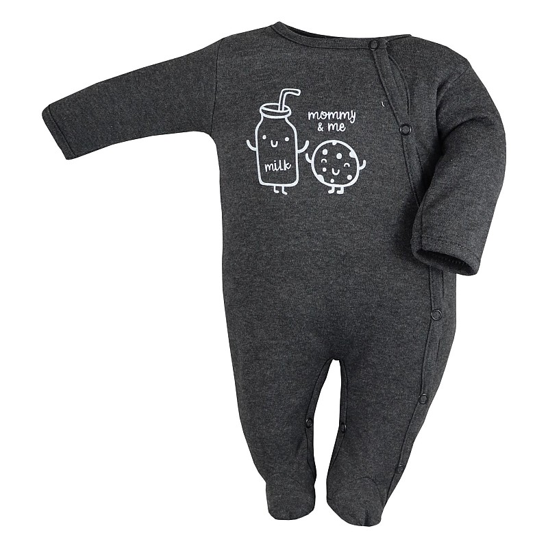 KOALA BABY COOKIE romper with long sleeves 09-914, size 56, black