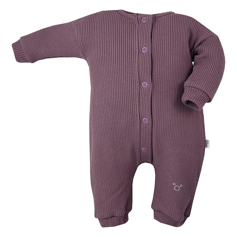 KOALA PURE Romper with long sleeves size 56, 10-823 plum