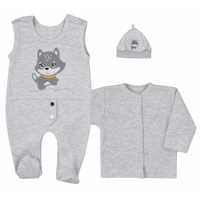 KOALA DOGGY set of 3 parts 62 size, AM1-218 grey