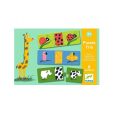 Puzzle Trio - Naked animals (24 pcs)