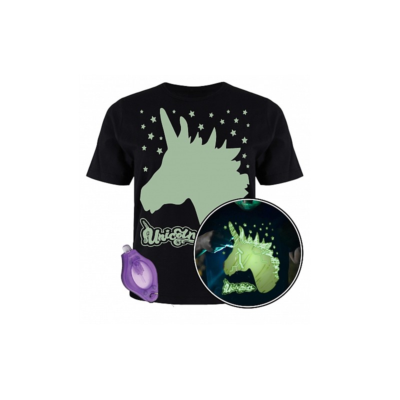 SPLAT PLANET t-shirt glow in the dark UNICORN glow, SPG0013