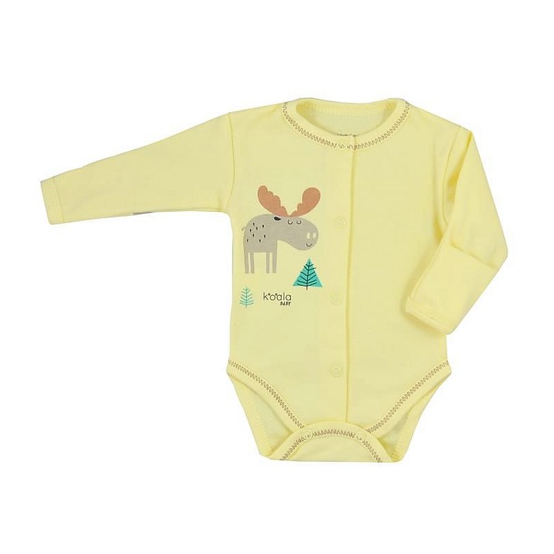 KOALA HAPPY BABY bodykit with long sleeves 68 size 07-498 yellow