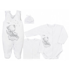 KOALA ANGEL baby clothes set 4D 50 size, 08-989 white