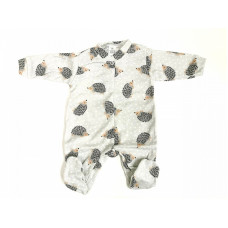 ZUZIA romper with long sleeve 56 size JEŽ 1729/56 grey hedgehogs