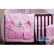 ANKRAS pocket for small items 60x60cm Rabbit - pink