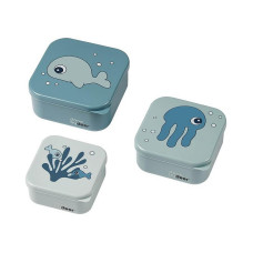 Done by Deer Snack box set 3pcs, Sea Friends Blue 243073 (1206212)