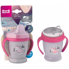 LOVI INDIAN SUMMER drinking bowl with a silicone spout 210ml 9m + 35/345 Girl