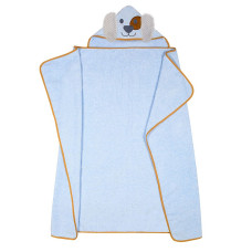 DUET BABY Hooded Towel ANIMALS 100x120cm, 326 (743262) DOG blue