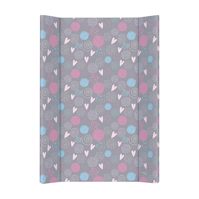 CEBABABY Soft profiled changing mat short 50x70 Lolly Polly Love