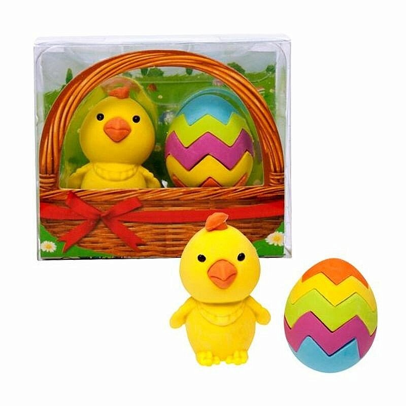 TRENDHAUS Erasers - Easter egg & little chicken (2 pcs.) TH943606