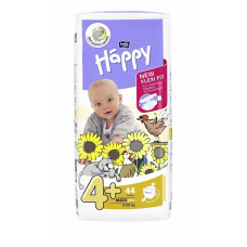 HAPPY Maxi Plus nappies 4+ size 9-20kg 44sht.