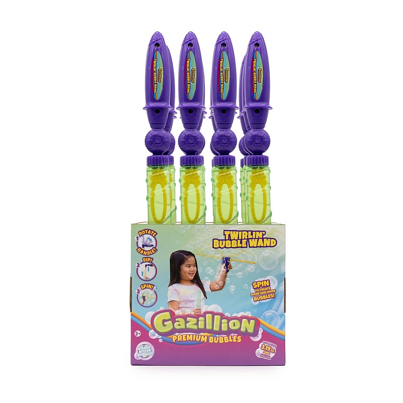 GAZILLION soap bubbles Twirlin Bubble Wand, 36749