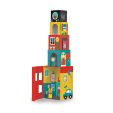 Peek-a-Boo House Stacking Blocks Play Set