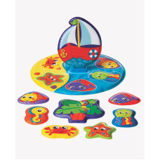 PLAYGRO Floaty Boat Path Puzzle 6m+ 0186379