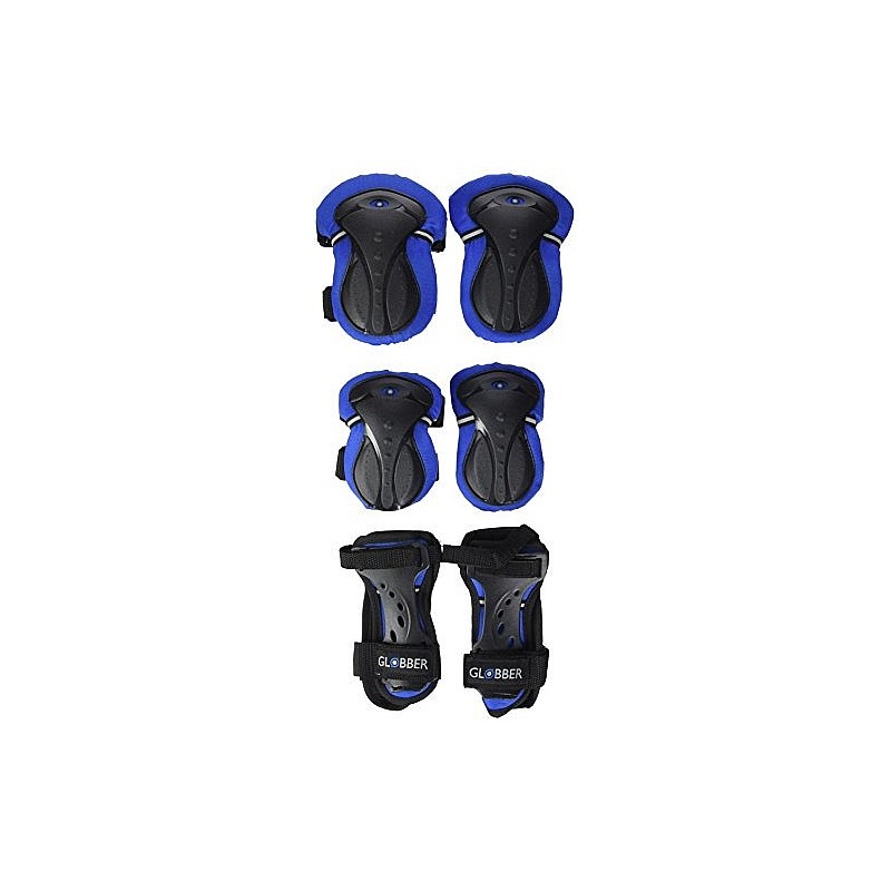 GLOBBER knee and elbow protection kit blue Junior XS RANGE B ( 25-50KG ), 541-100