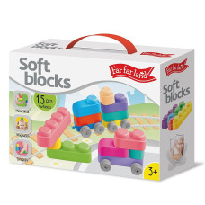 FAR FAR LAND Soft blocks (15 blocks+12 wheels) F-04032 SALE