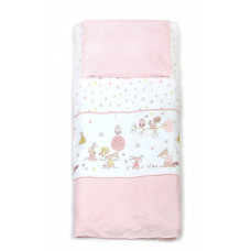 Yappy Kids Forest Story bedding of 2 parts 100x130sm Soft Pink